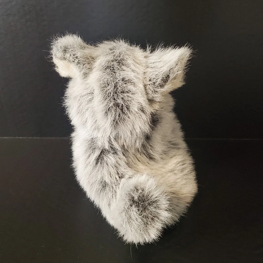 Gray Terrier Schnauzer Furry Full Body Hand Puppet 8